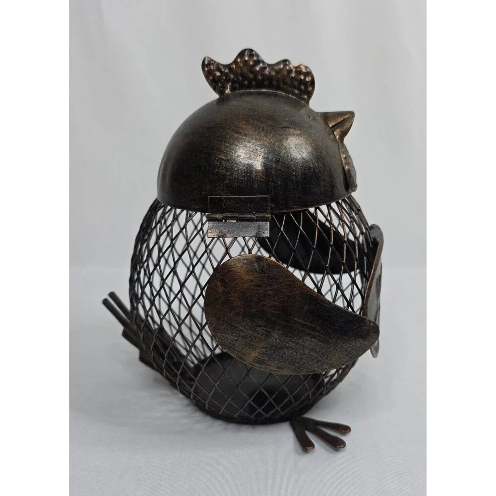 True Gobble Hen Cork Holder Metal Chicken Wine Cork Holder Rustic Farmhouse